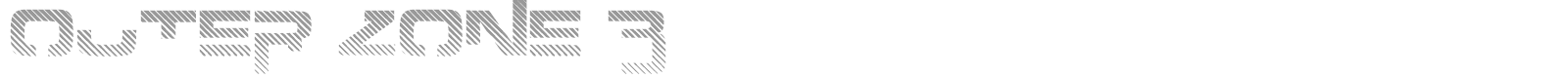 Outer zone B font preview